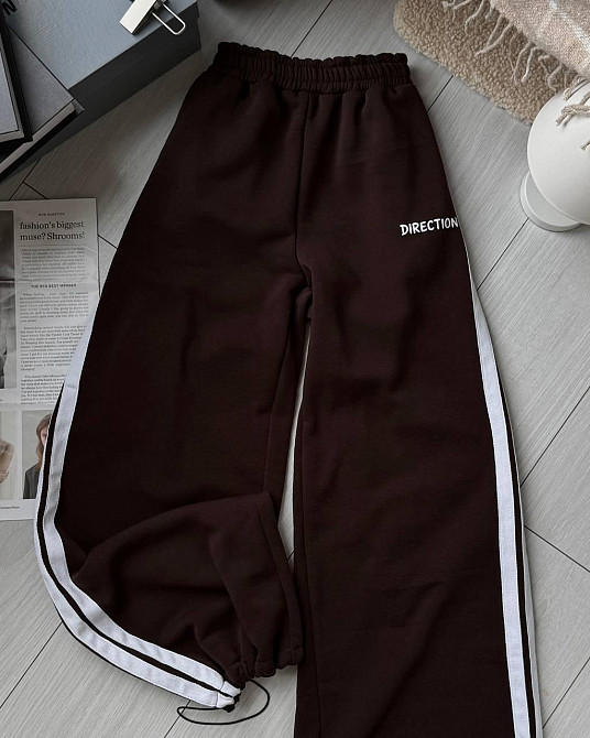 Женские стильные сезонные брюки из трехнитки на флисе. Одесса - изображение 4