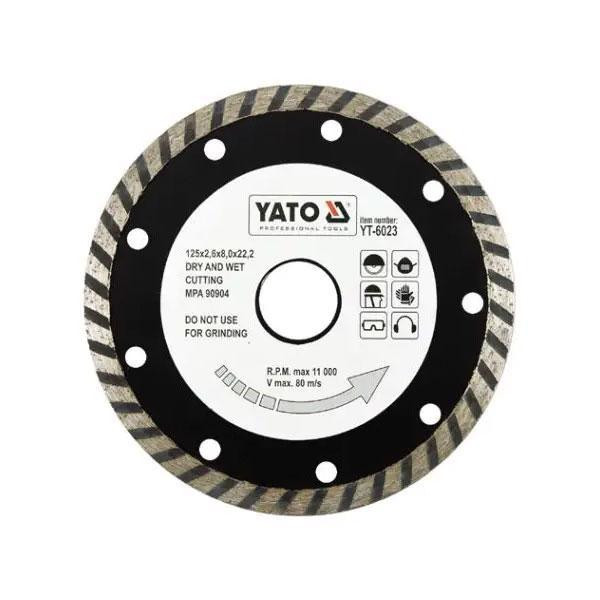 Диск алмазний YATO TURBO 125мм Харків - фото 1
