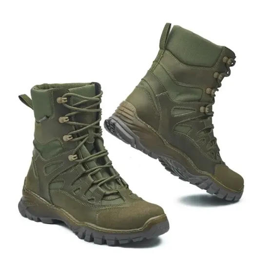 Берцы зимние хаки теплые PREDATOR-8011 водонепроницаемые тактические военные ботинки ЗСУ 39(26см) Харьков