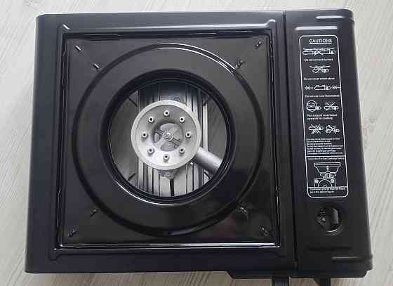 Газовая плита Marc EM BDZ-155-A 2.3кВт c пьезоподжигом и кейсом Черный Винница