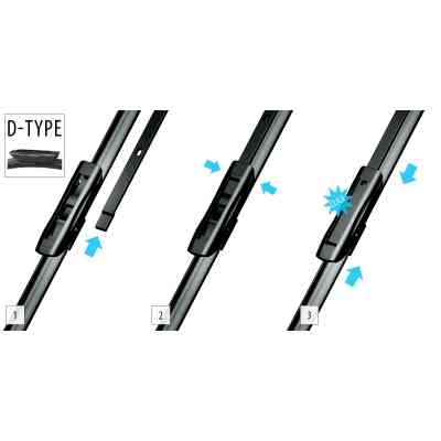 Щетка стеклоочистителя OXIMO 650+550мм (WD350450) Винница
