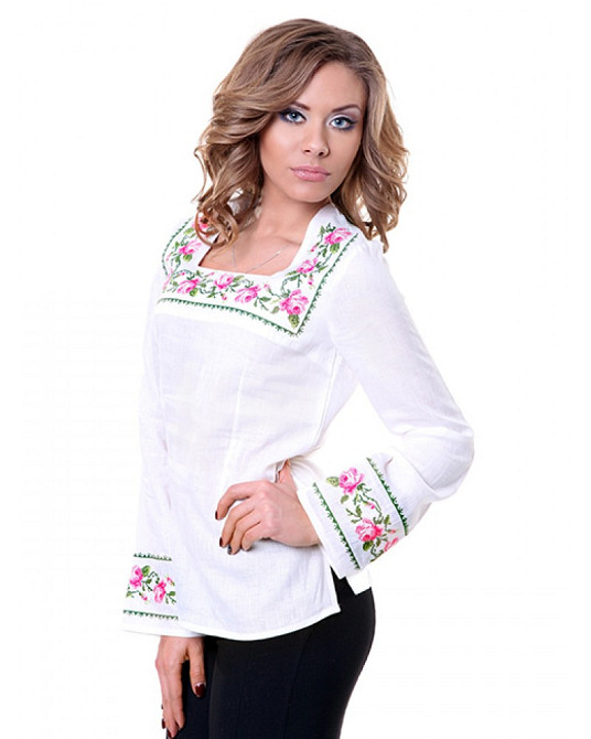 Вишиванка з натурального льону Cornett-ВОЛ БЛ-126 Київ - фото 4