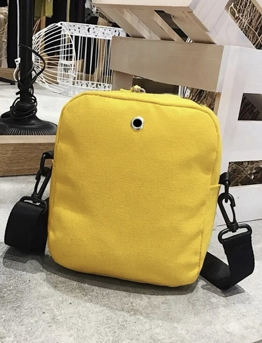 Маленькая женская сумочка через плече, сумочка для девочек, желтый,  - размер сумки 20*17*6 см, 2 кармана Киев - изображение 7