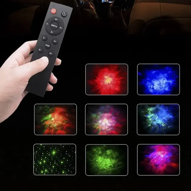 Ночник LED "Астронавт" / Лазерный проектор звездного неба BLACK Космонавт Коломия - фото 5