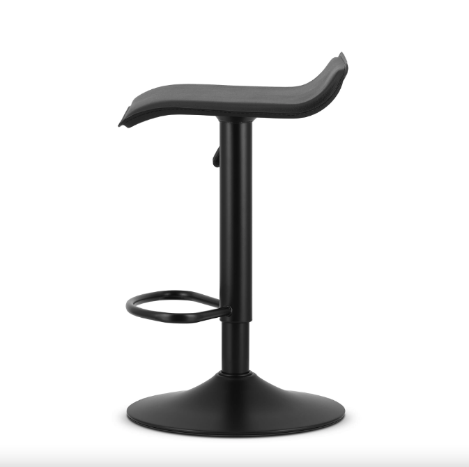 Барний стілець Leobert Fort екошкіра чорна основа Київ - фото 3