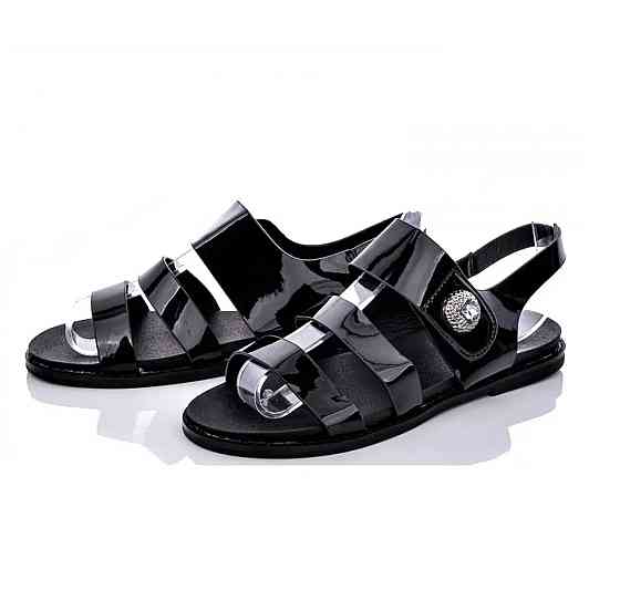 Жіночі Сандалії Босоніжки Чорні Літні Лакові (розміри: 37,38,39) — 8-61 Дніпро