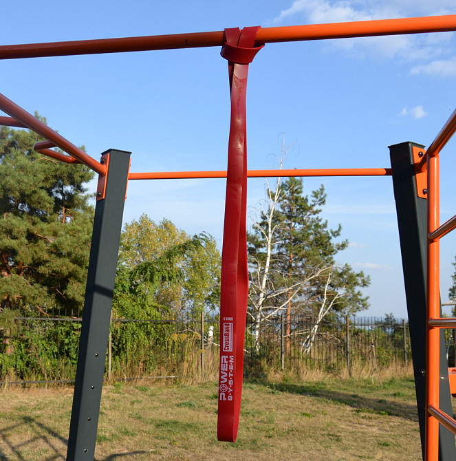 Эспандер-петля (резинка для фитнеса и кроссфита) Power System PS-4053 CrossFit Level 3 Red (опір 15-40 кг) Луцк - изображение 4