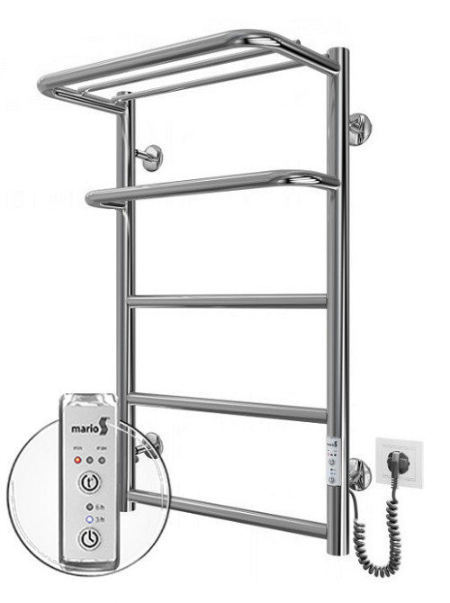 Електрична рушникосушарка Mario Hotel -I 650х430/240 TR K з полицею Київ - фото 1