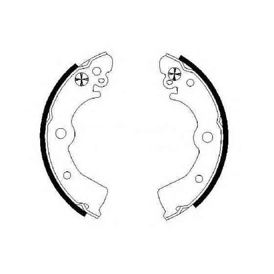 Гальмівні колодки Bosch барабанні задні NISSAN Almera/Pulsar'>>00 0986487578 Харків
