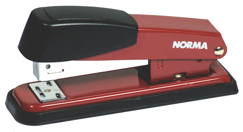 Степлер 24/6-26/6 "Norma" 4123 (20арк.) 60мм черв, шт Київ - фото 1