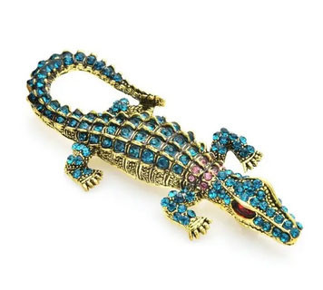 Брошь на одежду модная Крокодил Киев - изображение 1