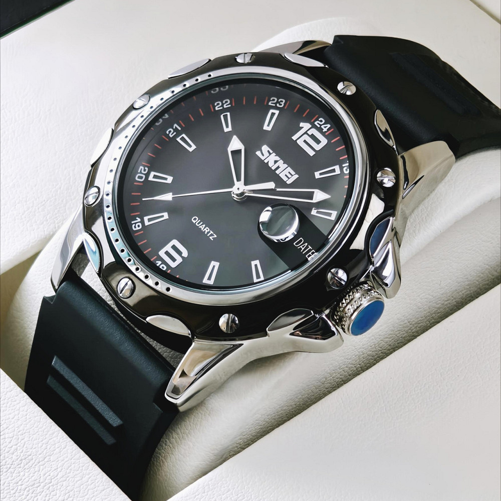 Часы мужские наручные Skmei Robby Elastic Black (2 ремешка) Киев - изображение 13