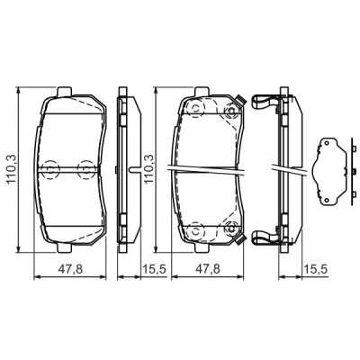Тормозные колодки Bosch 0 986 494 327 Винница - изображение 4