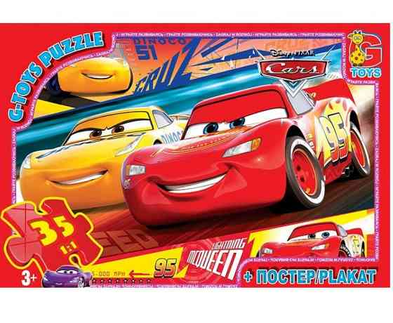 Пазли ТМ "G-Toys" із серії "Тачки", 35 елементів, шт Київ