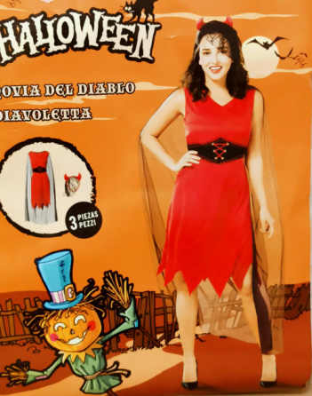 Плаття на Хеловін Наречена Диявола жіноче червоно-чорний Київ