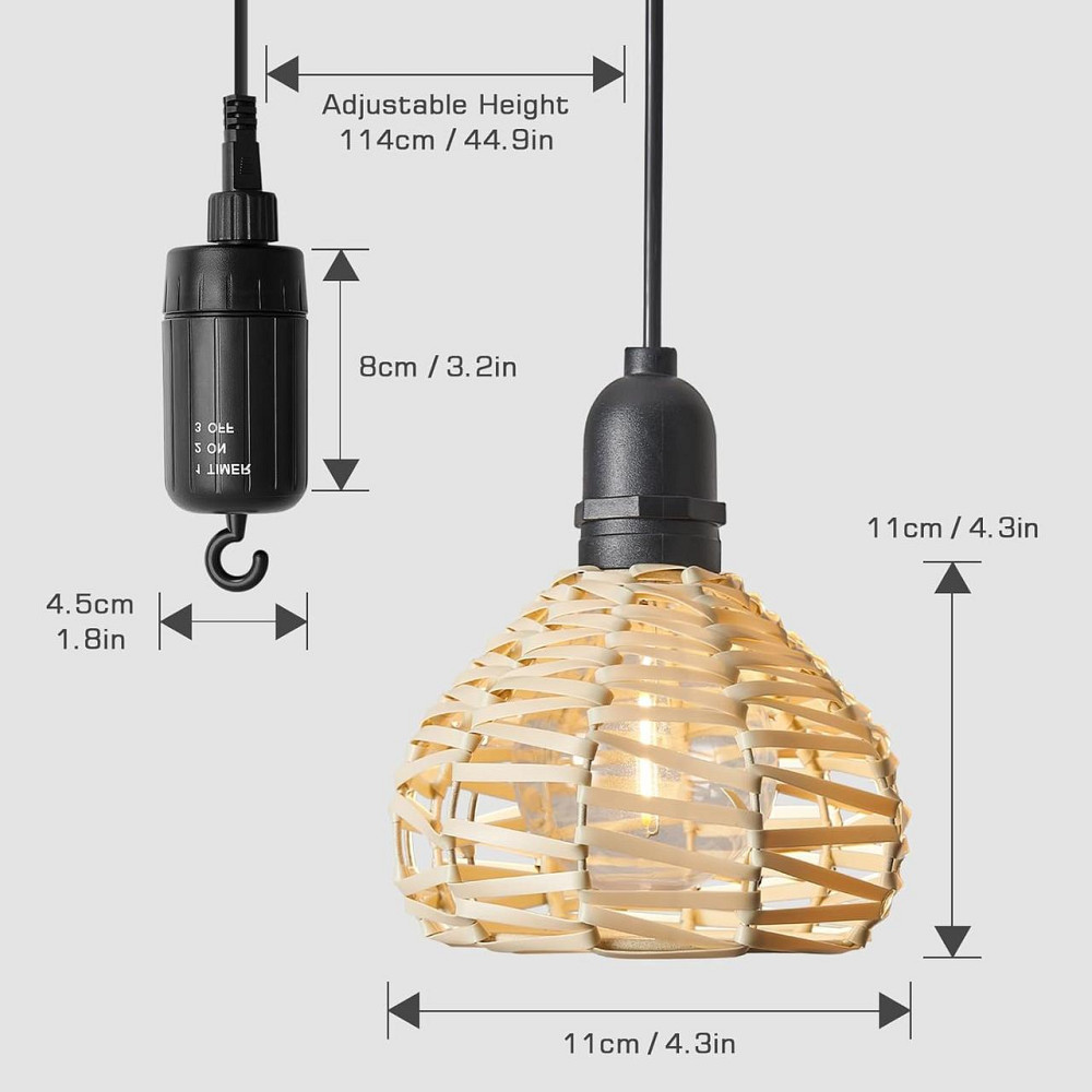 Подвесные лампы на батарейках 2 шт, портативный светильник с пультом, для улицы дома регулируемая высота, бохо Киев - изображение 2
