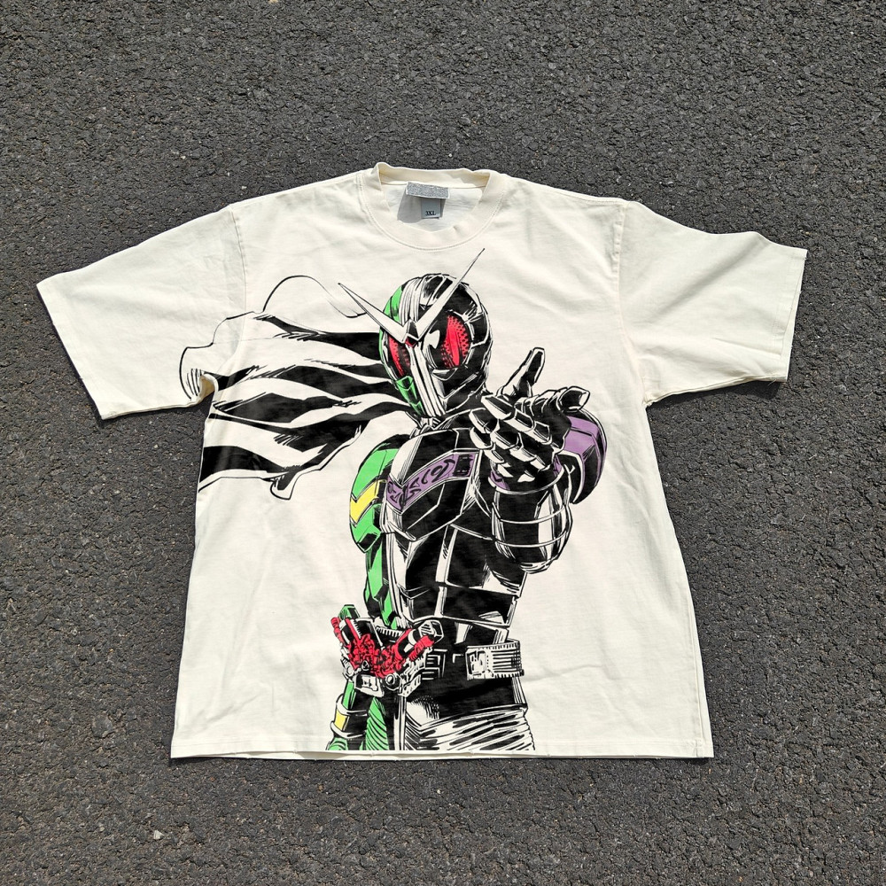 Футболка для хлопчика з принтом аніме Аніме Камен Рідер В оверсайз (зріст від 165 до 180) Чорний Дніпро - фото 1