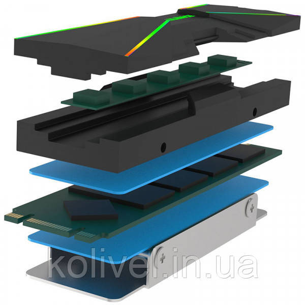 Радіатор XILENCE Performance A+ M2SSD Cooler ARGB M2SSD.B.ARGB (XC401) Киев - изображение 6