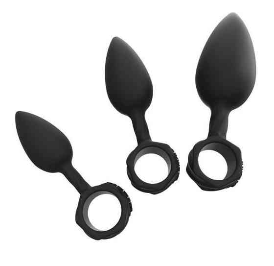 Набор анальных пробок Bathmate Anal Training Plugs, диаметр 2,5см - 3,1см - 3,8см Sex Aura Киев