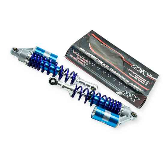 Амортизатор мопед Дельта , мотоцикл Минск газомаслянные 345мм с подкачкой (синие) задний Мукачево