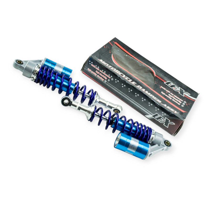 Амортизатор мопед Дельта , мотоцикл Минск газомаслянные 345мм с подкачкой (синие) задний Мукачево - изображение 1