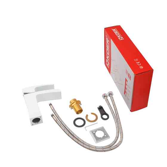 Смеситель для умывальника Koer KB-14007-04 водопад хром-белый KR5155 Харьков