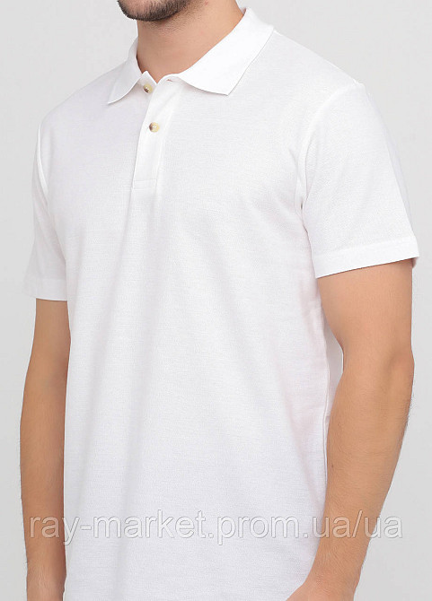 Поло базове Stedman Polo чоловіче біле (ST3000-WHI) Київ - фото 2
