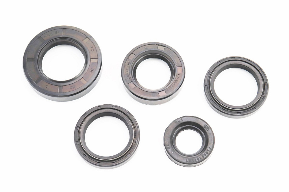 Сальники к-кт 5шт (19x32x6; 25x42x10; 30x42x7/8-2шт; 30x52x10) КАСКАД, НЕВА, ОКА, ЛУЧ Киев - изображение 1