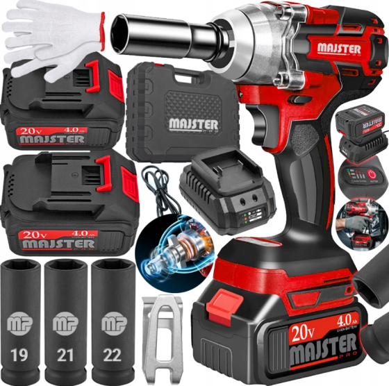 Гайковерт аккумуляторный ударный 750Нм Majster Polska (Польша) Киев