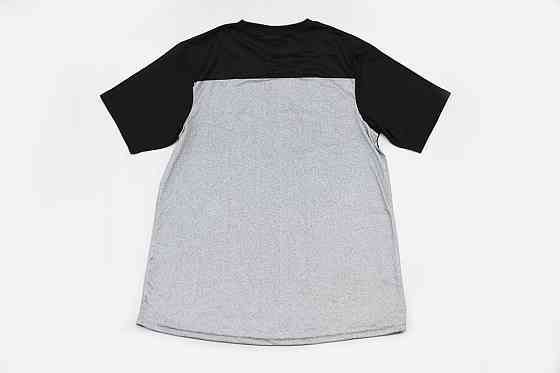 Футболка (Джерсі) чоловіча M-(Polyester 100%), короткі рукави, вільний крій, чорно-сіра, НЕ оригінал Киев