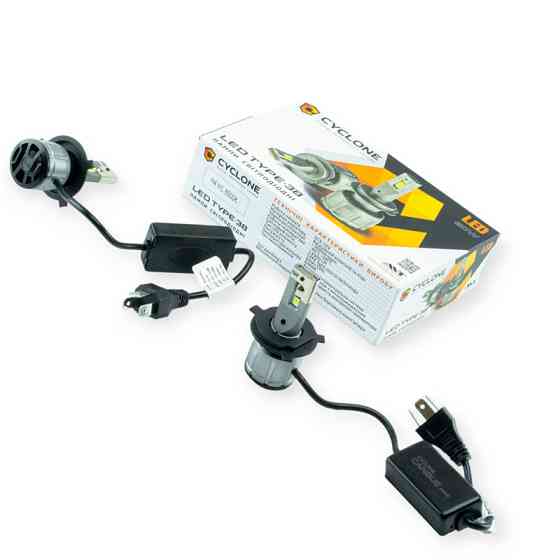 Автолампа LED H4 12V Type 38 60W 6000K 14000L радиатор с вентилятором обманка Мукачево