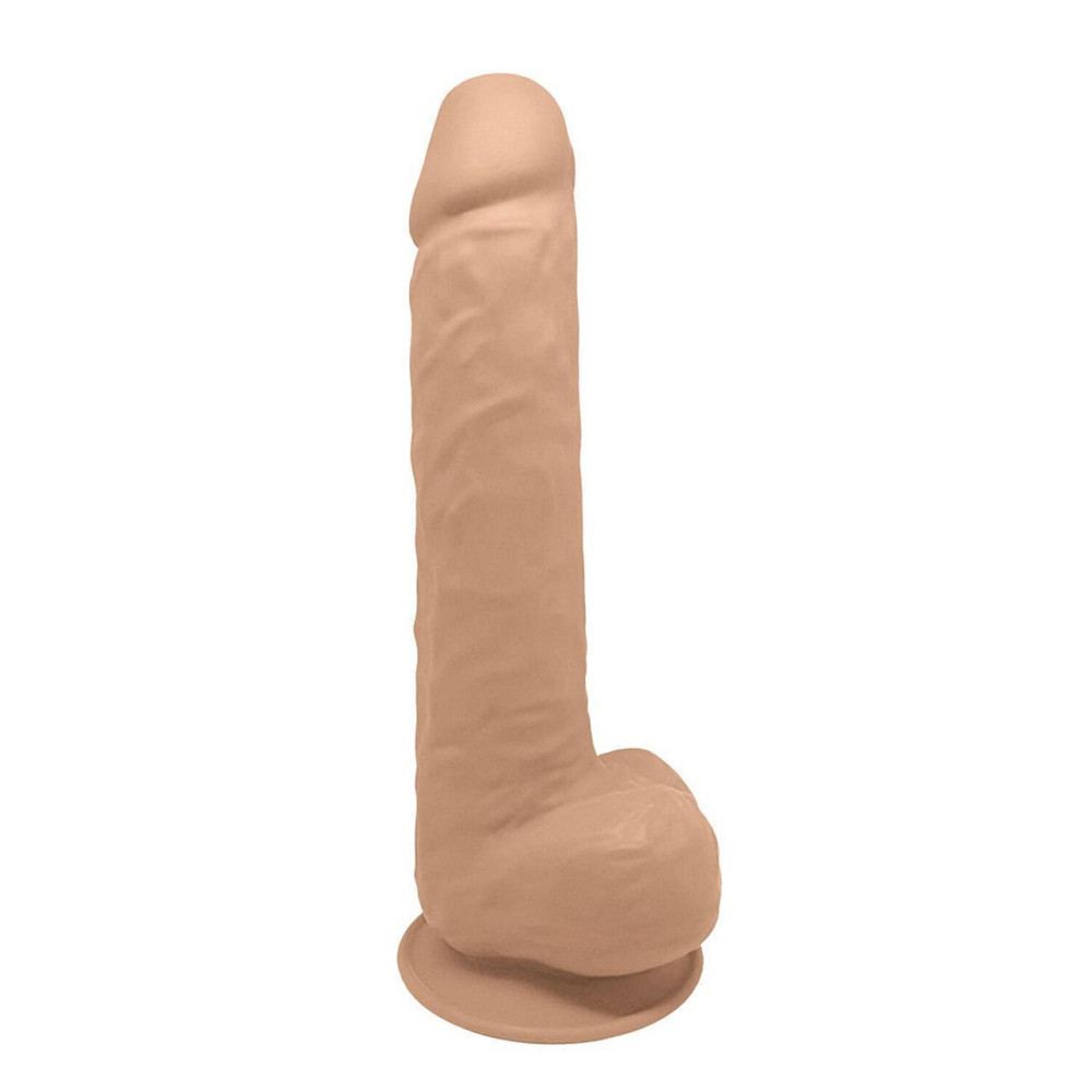 Фалоімітатор SilexD Kingston Flesh (MODEL 15in), двошаровий, силікон+Silexpan, діаметр 7 см Sex Aura Київ - фото 3