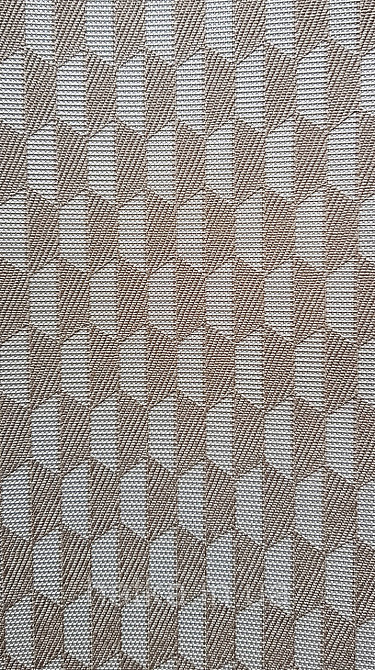 Шпалери вінілові на флізеліні AdaWall Omega1.06х10 геометрія 3д фігури роми смуги коричневі 23208-5 Київ - фото 4