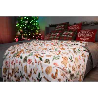 Плед Ardesto Flannel 100% полиэстер, имбирные пряники 160х200 см (ART0118PB) Вінниця