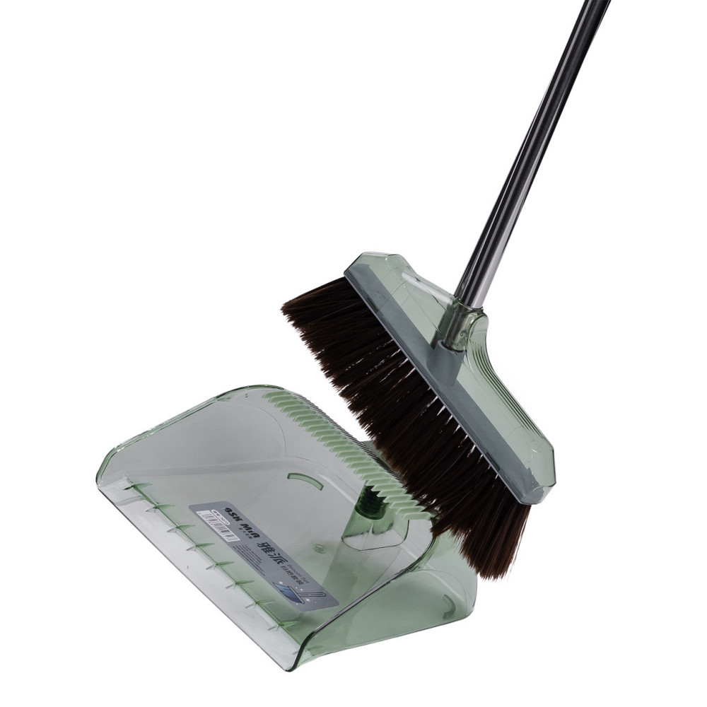 Набір віник і совок на довгій ручці для підлоги 26×24×105 (см)  Зелений HP-35015-8GR Київ - фото 4