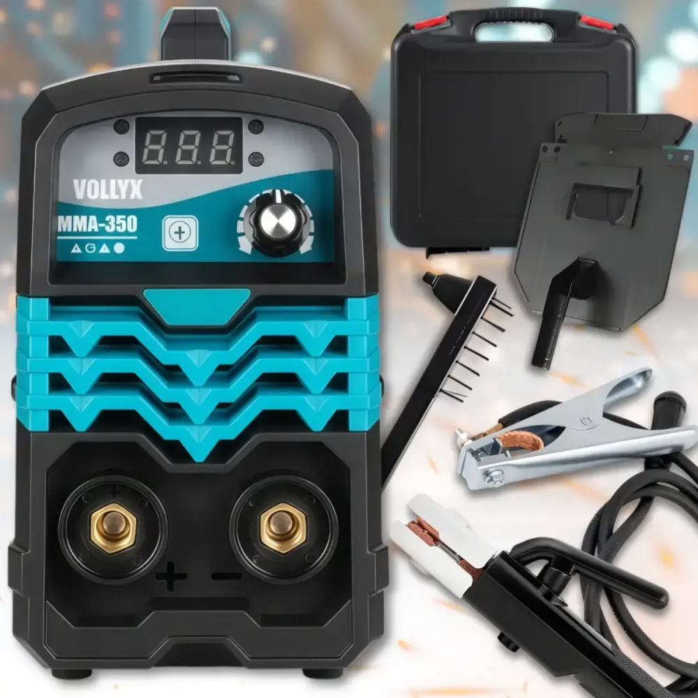 Сварочный аппарат инверторного типа с дисплеем и кейсом Volllyx MMA-350 220V Коломия - фото 1