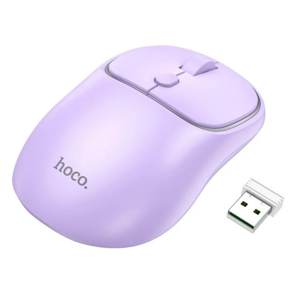 Миша Hoco GM25 Royal dual-mode business wireless mouse Romantic Purple (6942007608541 ) Киев - изображение 1