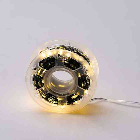 Гирлянда "Роса" на пульті, 50 м, 500 LED, зелений провод Київ