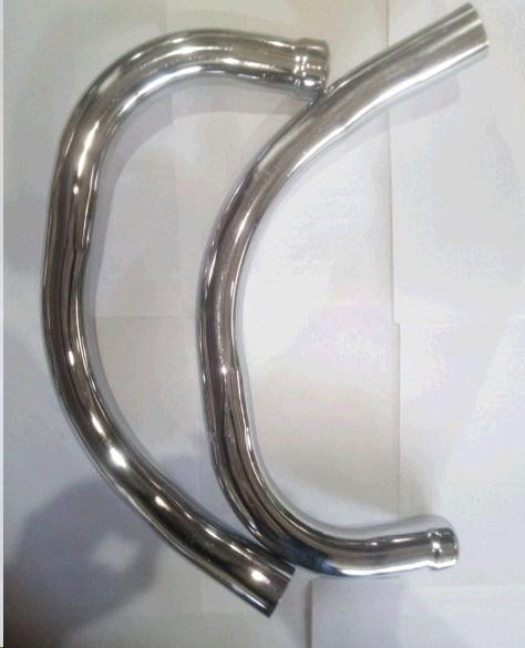 Колено глушителя мотоцикл Ява 638 (пара) (хром) Мукачево - изображение 1