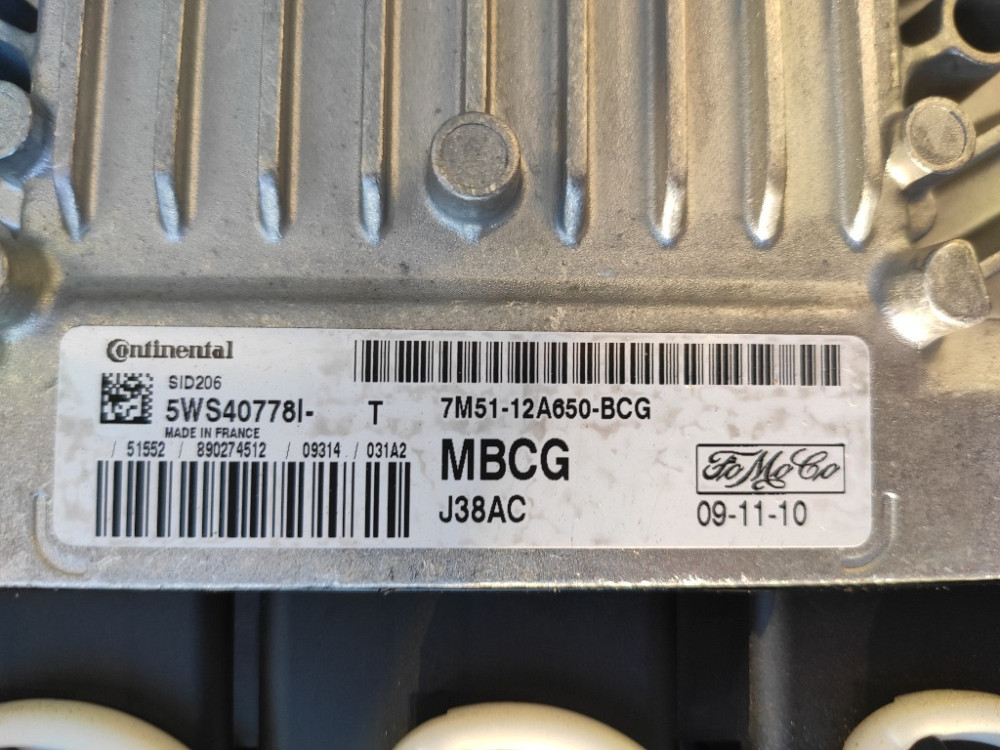 Блок керування двигуном Ford Focus 1.8 tdci 2006-2011 (7M51-12A650-BCG) Ковель - изображение 2
