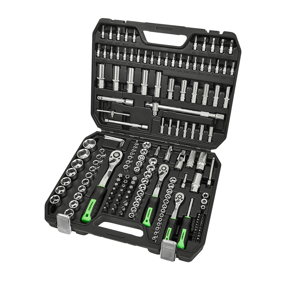 Професійний набір інструментів в кейсі Winso Pro 1/2", 1/4", 3/8" 72T, CR-V, 171од. Львів - фото 1