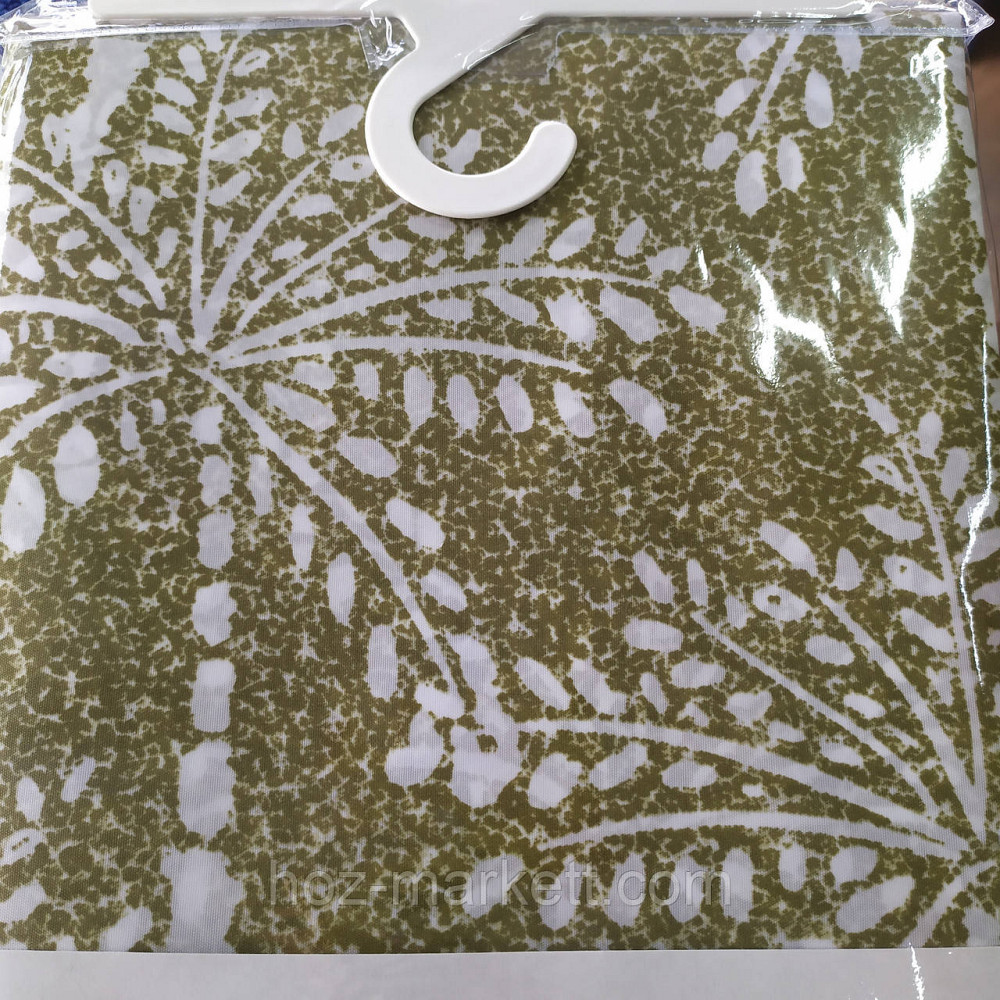 Тканевая шторка для душа Тропик 180 х 200 см Турция хвоя Харьков - изображение 3