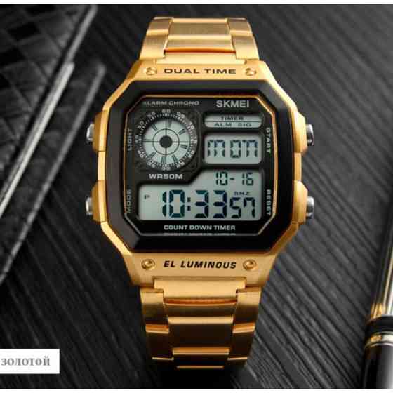 Мужские часы Skmei 1335 Ripple Gold Винница