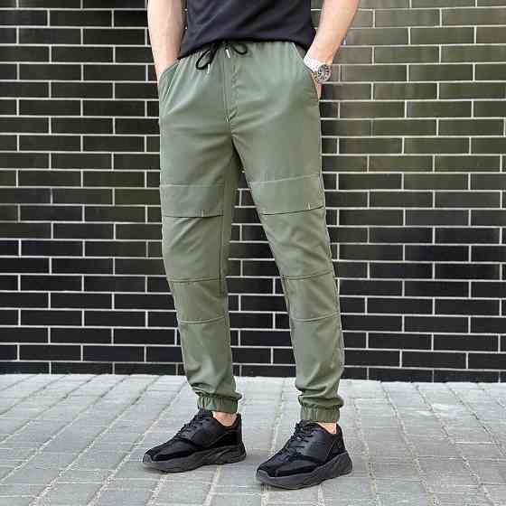 Чоловічі штани джогери з кишенями світлий хакі Pobedov Vershyna Київ