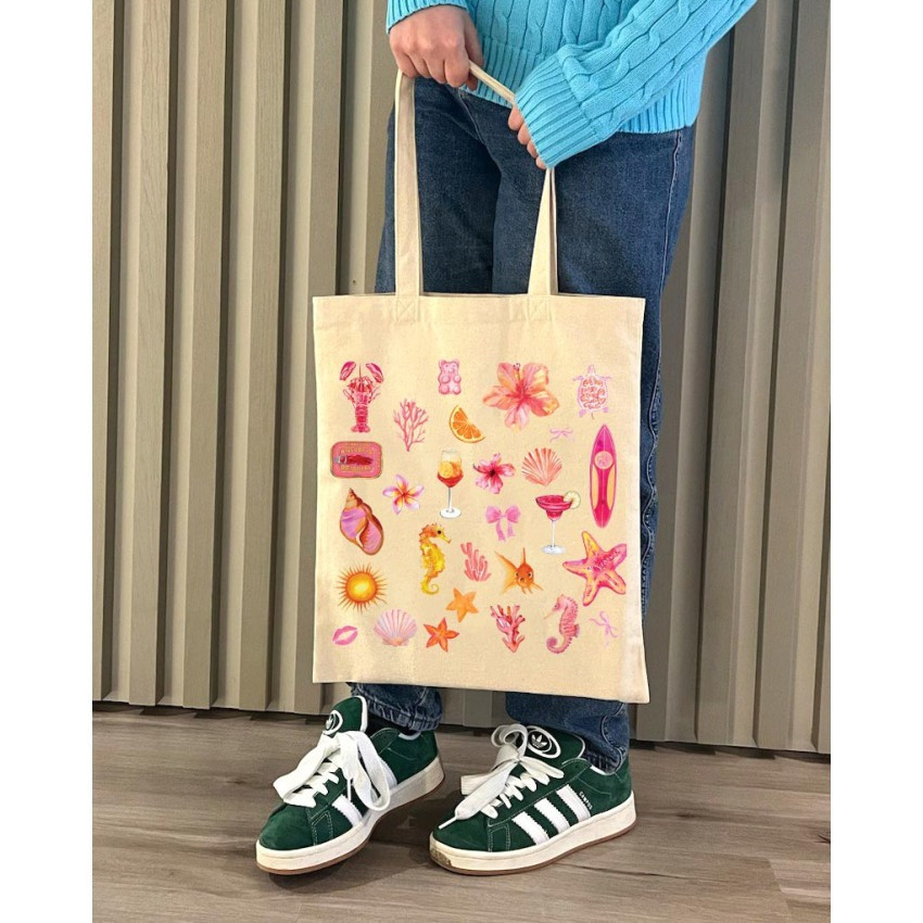 Екошопер BookOpt BK4104 Beach Vibes бежевий Київ - фото 8