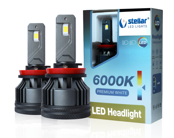 LED автолампи H11 STELLAR M65 Pro 65W 6000K 12–30V CANBUS EMC (комплект 2 шт.) Винница