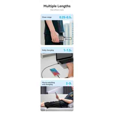 Кабель USB 2.0 AM-Type-C M, 0.5 м, 60W PVC чорний Vention Вінниця