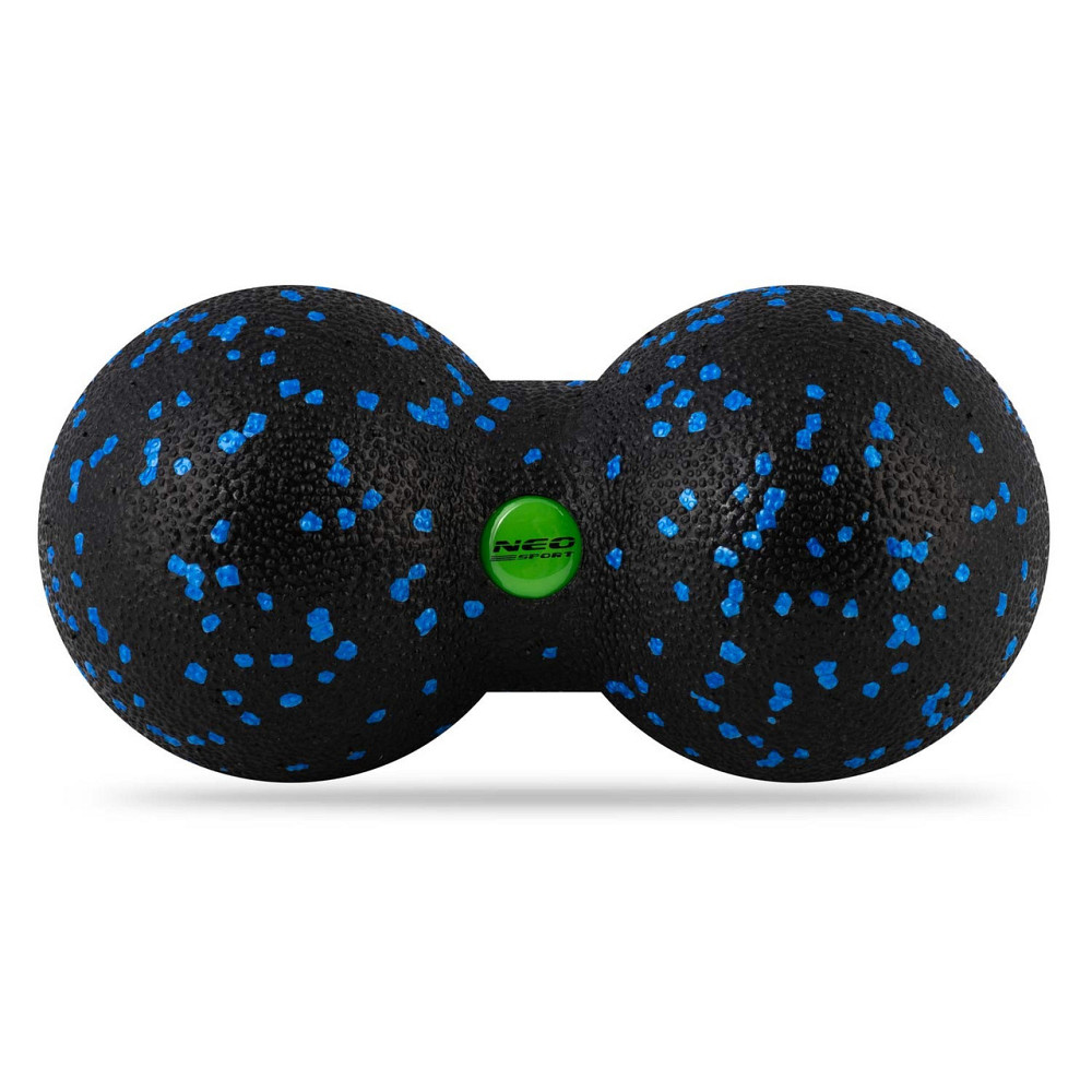 Мяч для массажа и фитнеса двойной NS-966 черно-голубая Киев - изображение 3