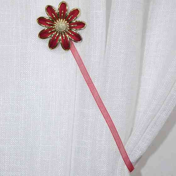 Магніти для штор і гардин (158м) Грейс набір 2 шт Червоний з золотистим (81-069) Київ