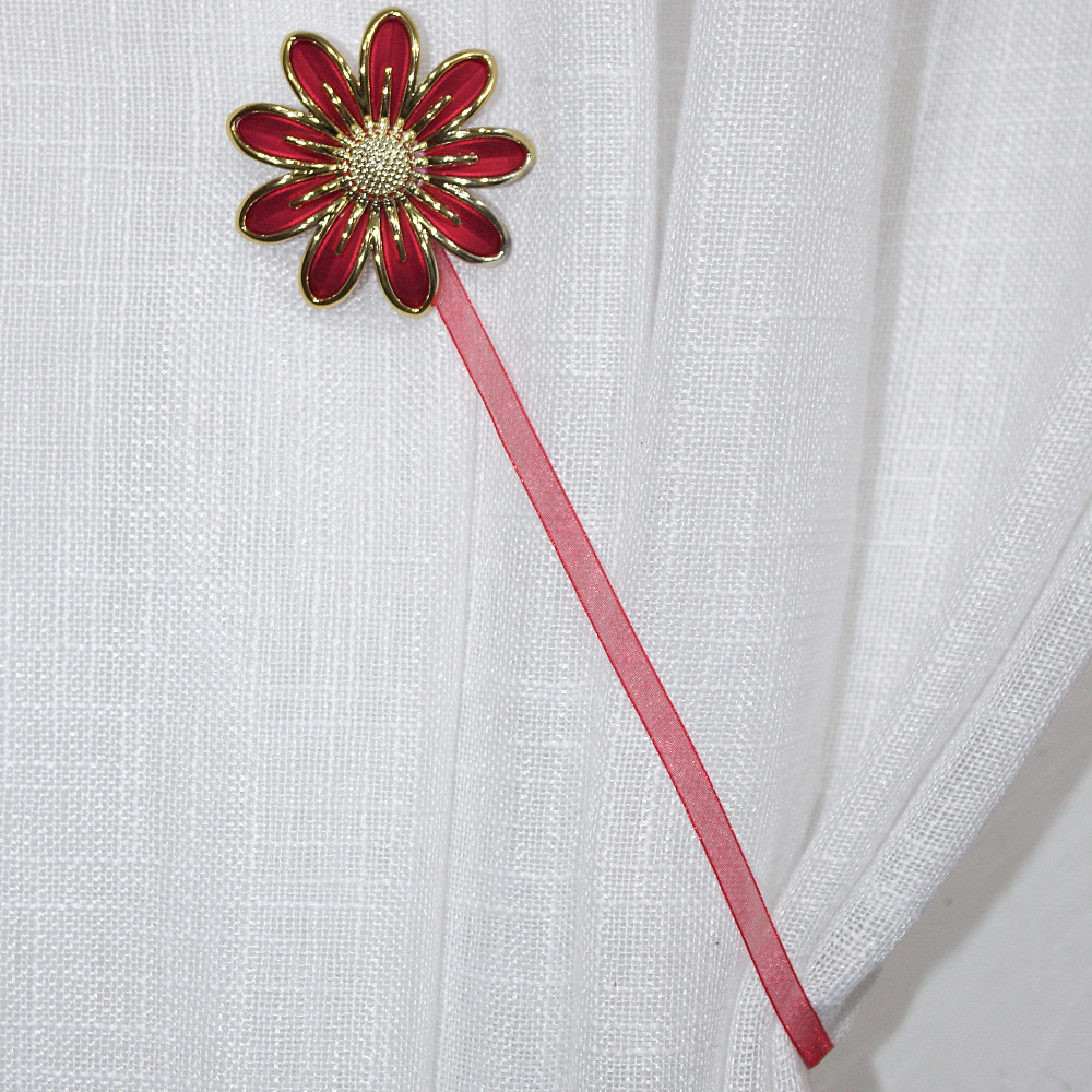 Магніти для штор і гардин (158м) Грейс набір 2 шт Червоний з золотистим (81-069) Київ - фото 2